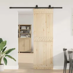 Matériaux De Construction-vidaXL Kit de quincaillerie de porte coulissante 183 cm Acier Noir
