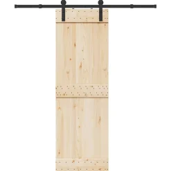 Matériaux De Construction-vidaXL Kit de quincaillerie de porte coulissante 183 cm Acier Noir