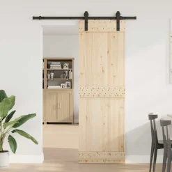 Matériaux De Construction-vidaXL Kit de quincaillerie de porte coulissante 183 cm Acier Noir