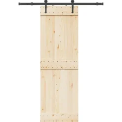 vidaXL Kit de quincaillerie de porte coulissante 152,5 cm acier noir