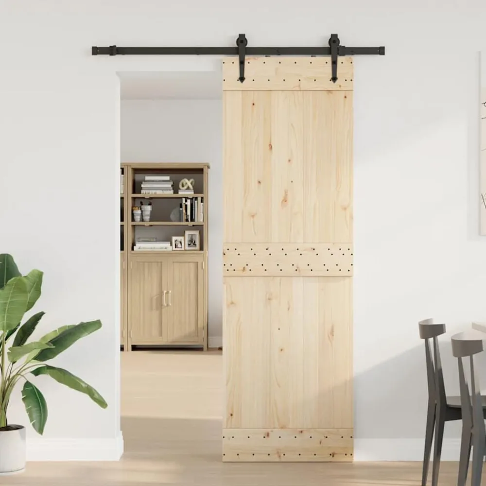 vidaXL Kit de quincaillerie de porte coulissante 152,5 cm acier noir
