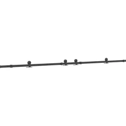 Matériaux De Construction-vidaXL Kit de quincaillerie de porte coulissante 305 cm acier noir