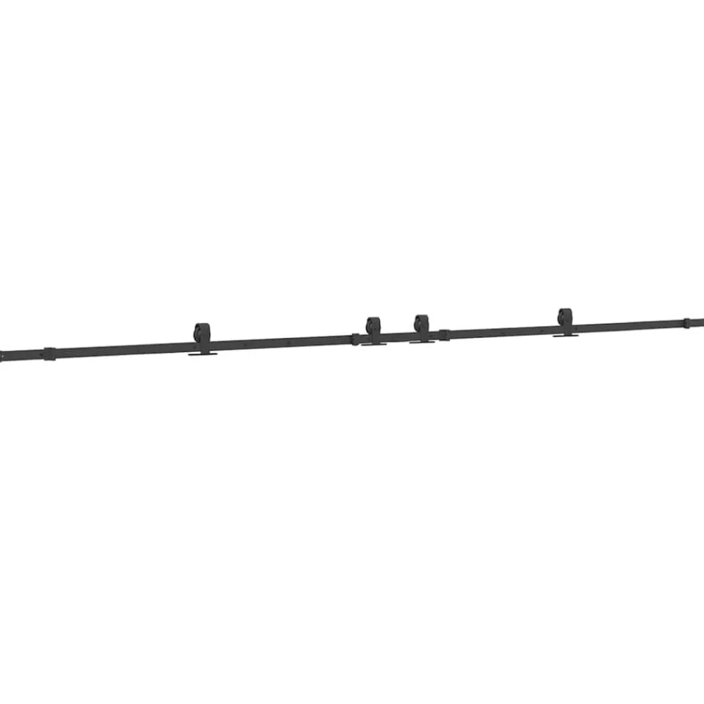 vidaXL Kit de quincaillerie de porte coulissante 366 cm acier noir