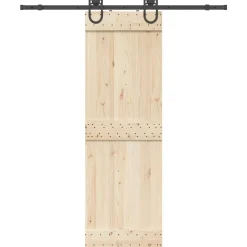 Matériaux De Construction-vidaXL Kit de quincaillerie de porte coulissante 183 cm Acier Noir