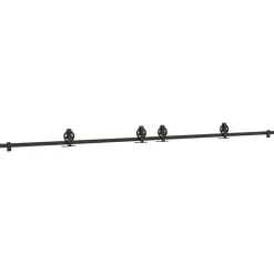 vidaXL Kit de quincaillerie de porte coulissante 366 cm acier noir