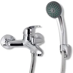 vidaXL Kit de robinet de douche Chrome