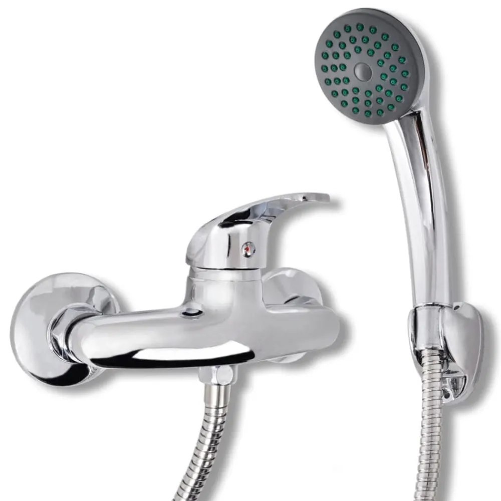 vidaXL Kit de robinet de douche Chrome