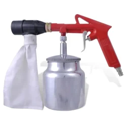 Outils-vidaXL Kit de sableuse à air 3 bouteilles de sable et 4 buses incluses
