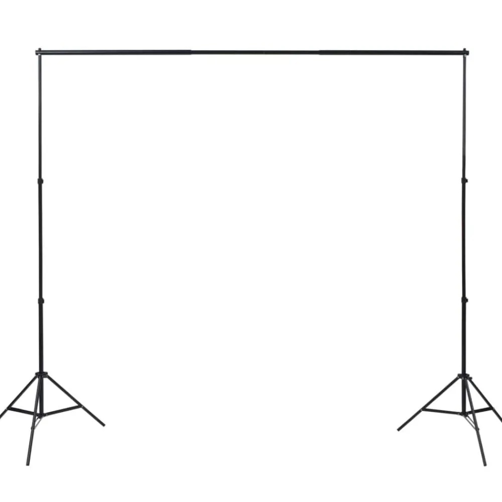 vidaXL Kit de studio avec 5 toiles de fond colorées et cadre réglable
