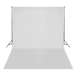 vidaXL Kit de studio photo avec éclairage toile de fond et réflecteur