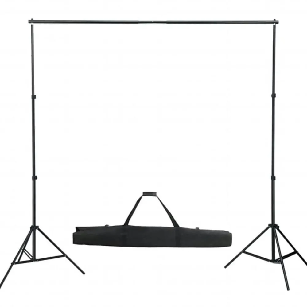vidaXL Kit de studio photo avec éclairage toile de fond et réflecteur