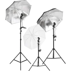 Appareils Photo-vidaXL Kit de studio photo avec éclairage toile de fond et réflecteur
