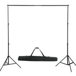 vidaXL Kit de studio photo avec éclairage et toile de fond