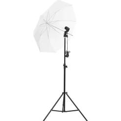Appareils Photo-vidaXL Kit de studio photo avec éclairage toile de fond et réflecteur Blanc