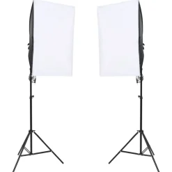 vidaXL Kit de studio photo avec éclairage écran de fond et réflecteur