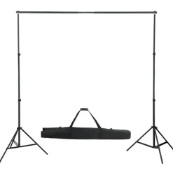 vidaXL Kit de studio photo avec éclairage et toile de fond