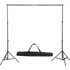 vidaXL Kit de studio photo avec éclairage toile de fond et réflecteur