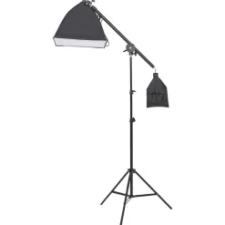 vidaXL Kit de studio photo avec éclairage et écran de fond