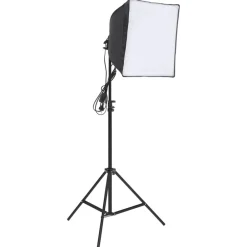 vidaXL Kit de studio photo avec éclairage et écran de fond