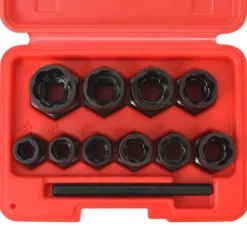 Equipement & Outils De Garage-vidaXL Kit d'extracteur de boulons/d'écrous endommagés Acier 11 pcs