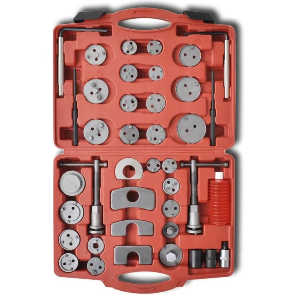 vidaXL Kit d'outils de filetage de piston d'étrier 40 pcs