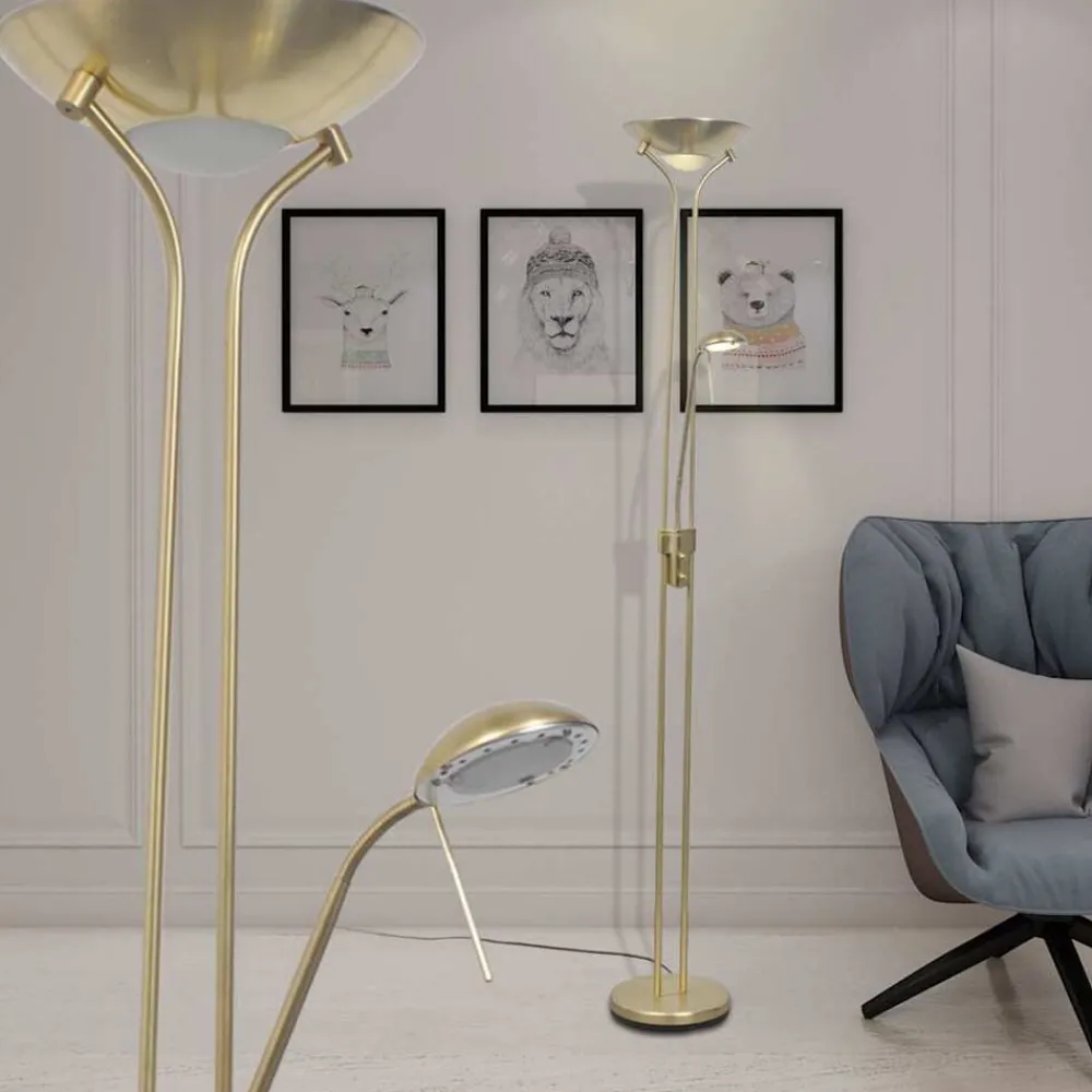 Luminaires-vidaXL Lampadaire à LED à éclairage réglable 23 W