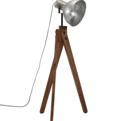 Luminaires-vidaXL Lampadaire 25 W vintage 45x45x120 cm E27 Argent
