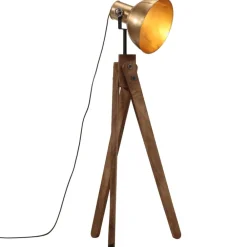 Luminaires-vidaXL Lampadaire 25 W antique 45x45x120 cm E27 Laiton