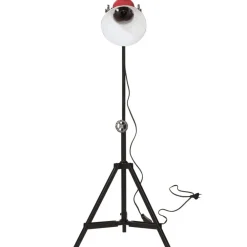 Luminaires-vidaXL Lampadaire 25 W délavé 35x35x65/95 cm E27 Rouge