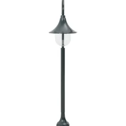 Luminaires-vidaXL Lampadaire de jardin E27 120 cm Aluminium Vert foncé