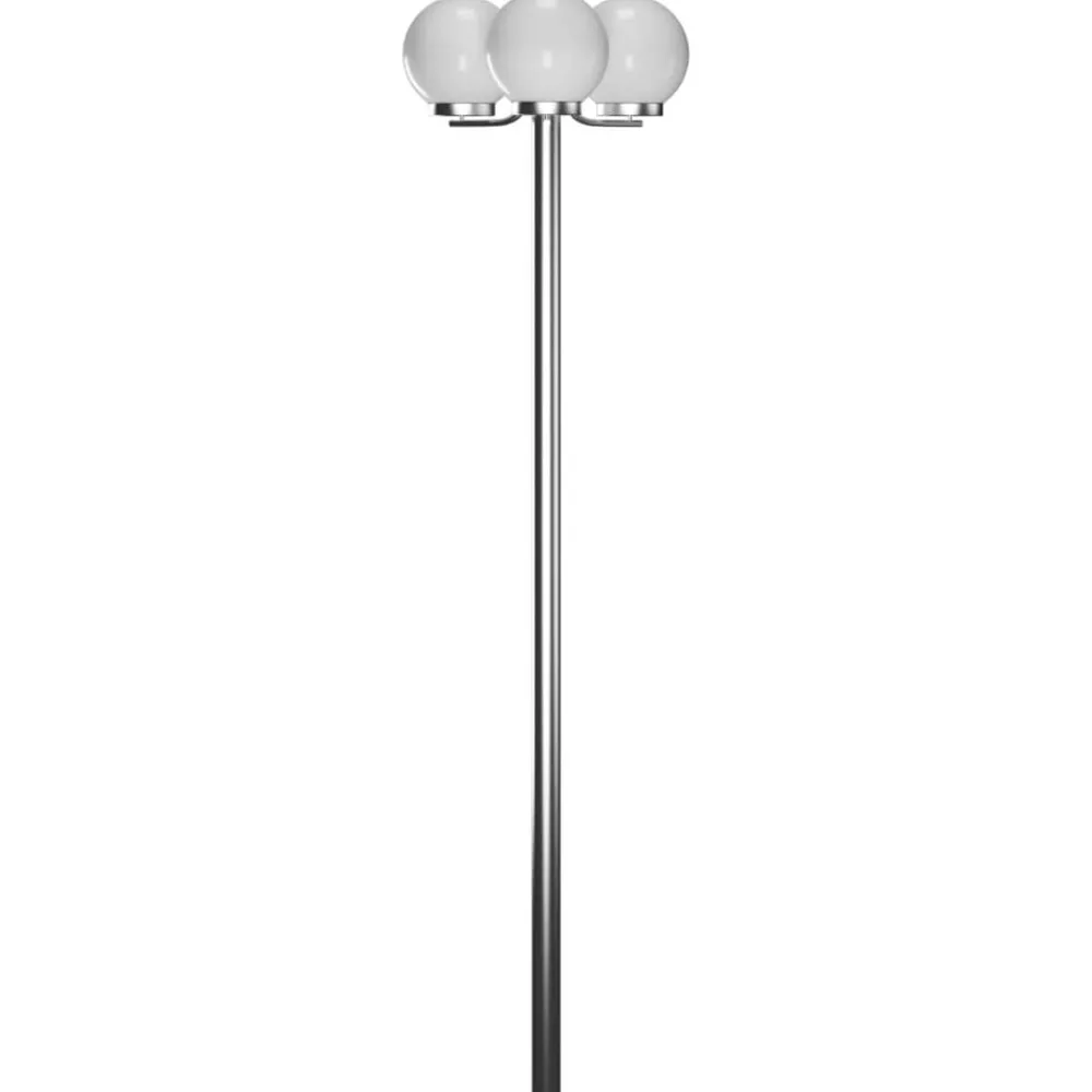 vidaXL Lampadaire de jardin 3 lampes 220 cm