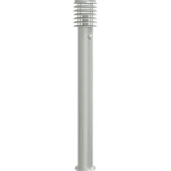 vidaXL Lampadaire d'extérieur avec capteur é acier inoxydable