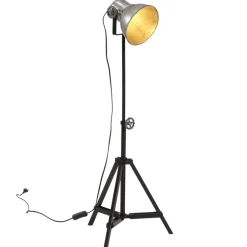 Luminaires-vidaXL Lampe de bureau 25 W vintage 35x35x65/95 cm E27 Argent