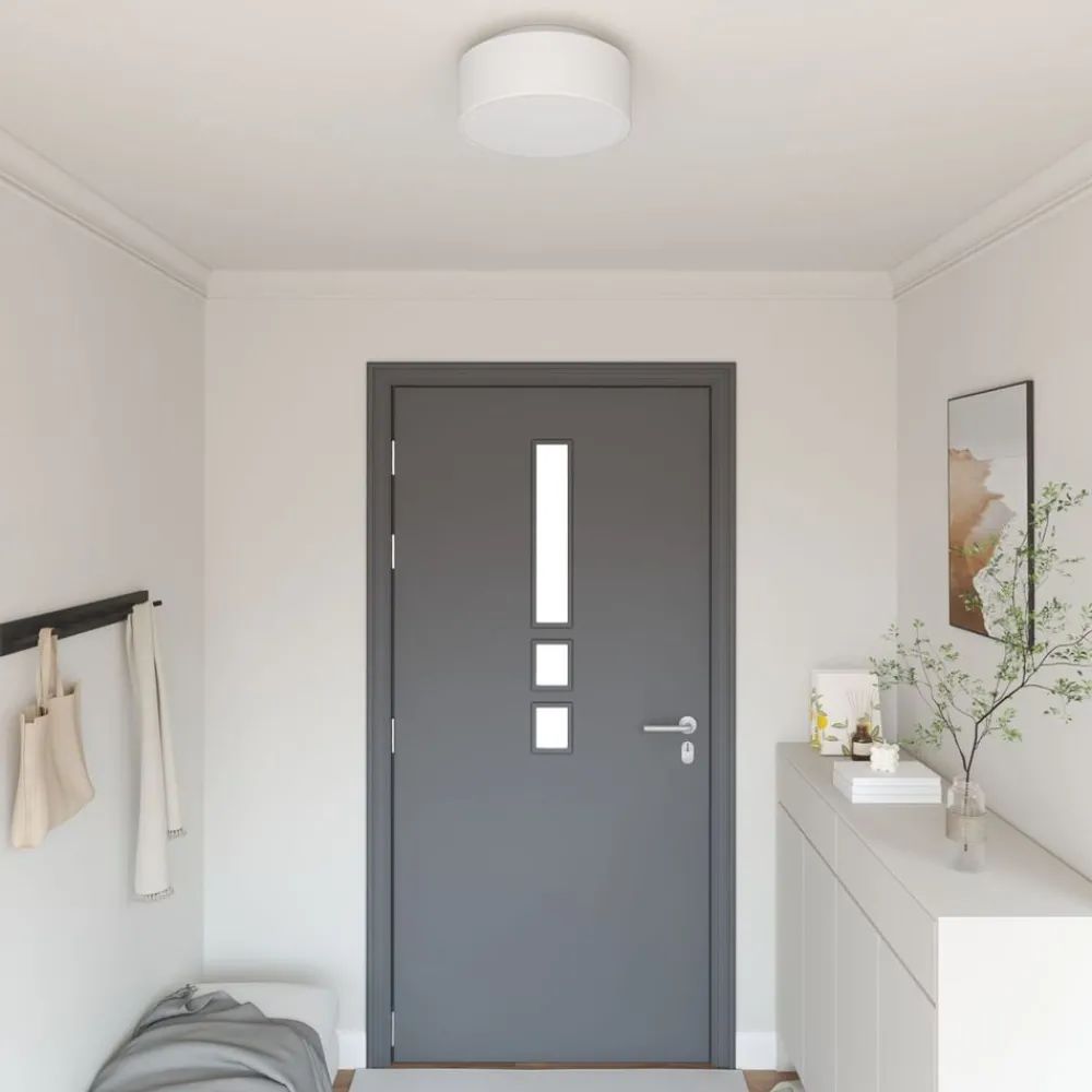 vidaXL Lampe de plafond 30 x 30 x 13,5 cm tissu