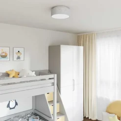 vidaXL Lampe de plafond 30 x 30 x 13,5 cm tissu