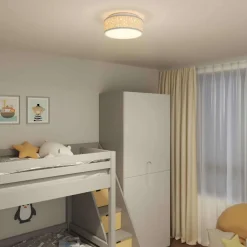 vidaXL Lampe de plafond 30 x 30 x 13,5 cm tissu