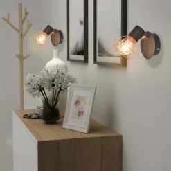 Luminaires-vidaXL Lampe murale avec 2 ampoules LED à incandescence 2 pcs 8 W