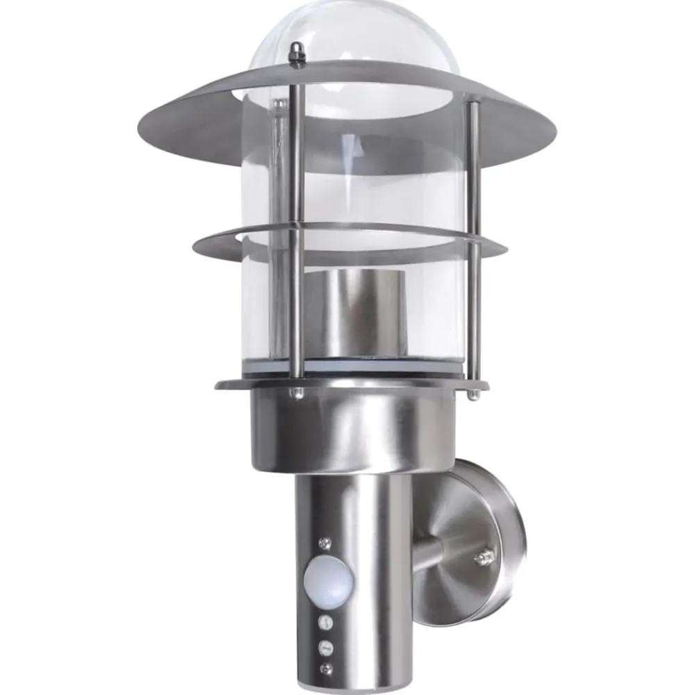 Luminaires-vidaXL Lampe murale de patio Acier inoxydable