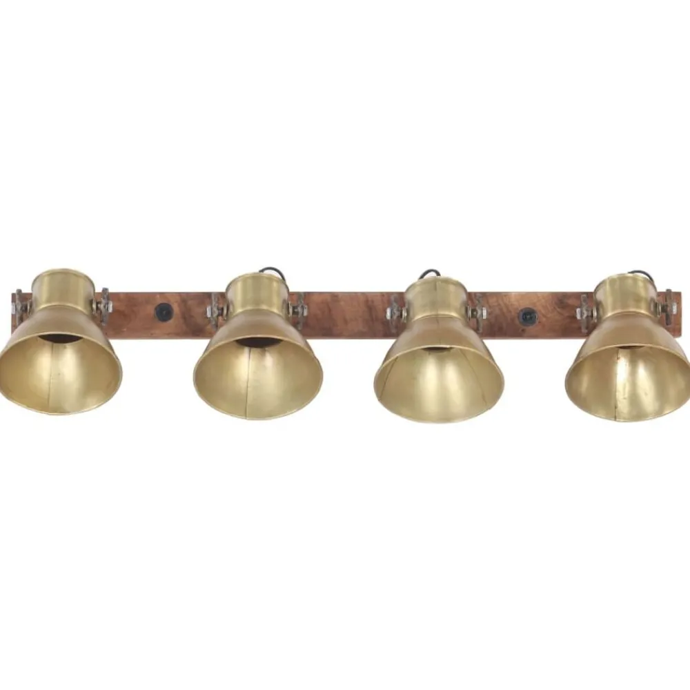 Luminaires-vidaXL Lampe murale industrielle 90x25 cm E27 Laiton
