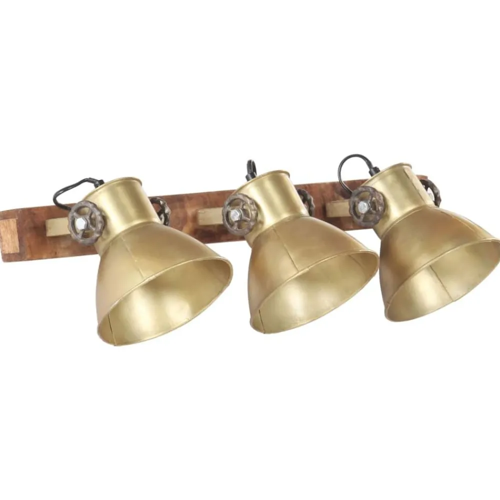 Luminaires-vidaXL Lampe murale industrielle 65x25 cm E27 Laiton