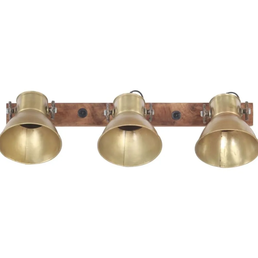 Luminaires-vidaXL Lampe murale industrielle 65x25 cm E27 Laiton