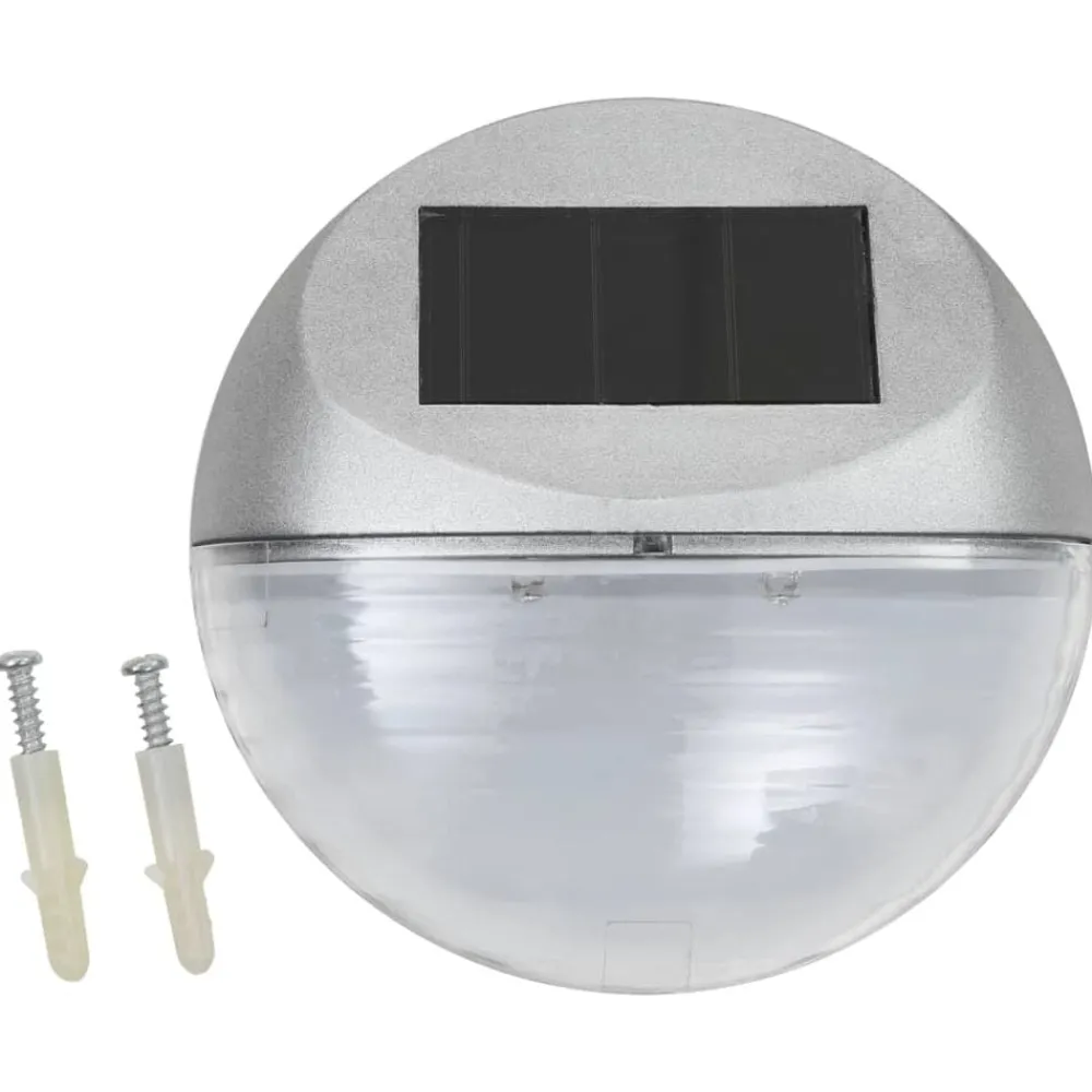 vidaXL Lampe solaire murale à LED d'extérieur 12 pcs Rond é