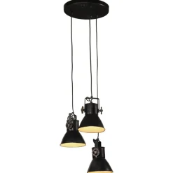Luminaires-vidaXL Lampe suspendue 25 W 30x30x100 cm E27 Noir