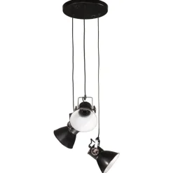 Luminaires-vidaXL Lampe suspendue 25 W 30x30x100 cm E27 Noir