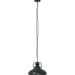 vidaXL Lampe suspendue E27 noir Ø 31 cm fer