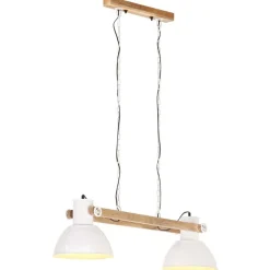 Luminaires-vidaXL Lampe suspendue industrielle 25 W 109 cm E27 Blanc