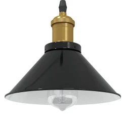 vidaXL Lampe suspendue réglable hauteur E27 Ø22 cm métal