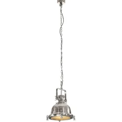 Luminaires-vidaXL Lampe suspendue 29x29x153 cm aluminium Argent