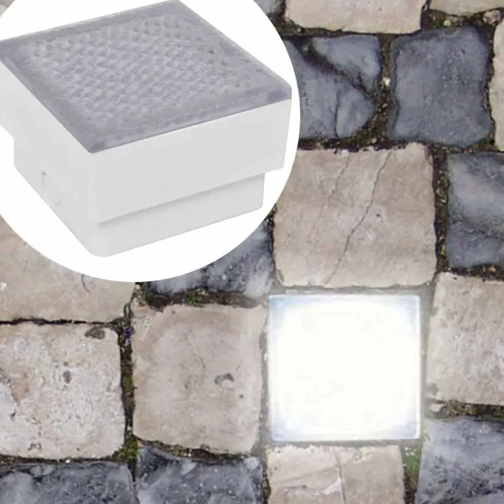 vidaXL Lampes enterrées à LED 2 pcs 100x100x68 mm