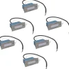 Luminaires-vidaXL Lampes LED encastrée d'escalier 6 pcs 44x111x56 mm